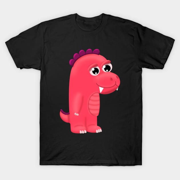 Dinosaur named Frank T-Shirt by Sam's Art Nook